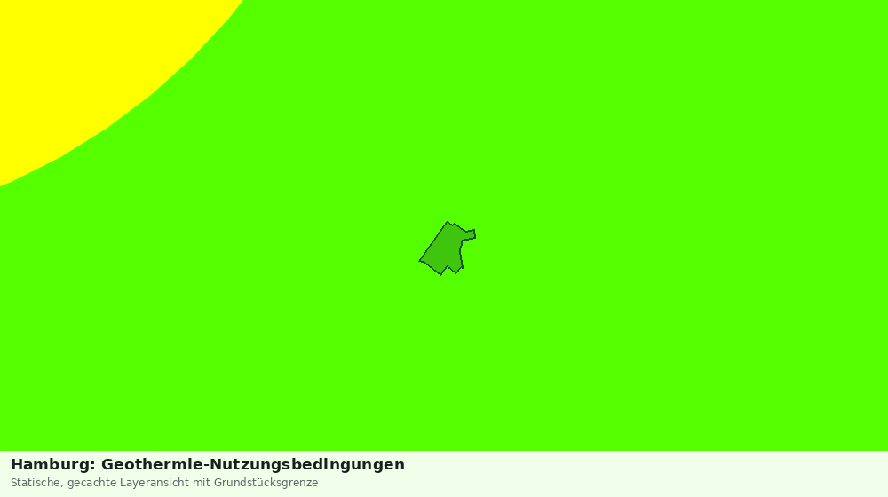 Statische Kartenansicht: Hamburg: Geothermie-Nutzungsbedingungen