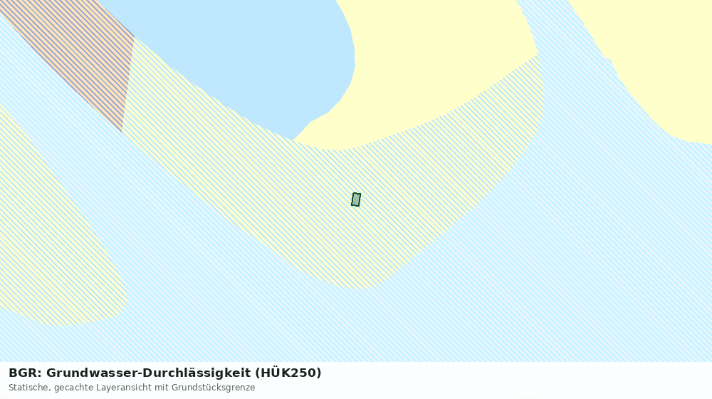 Statische Kartenansicht: BGR: Grundwasser-Durchlässigkeit (HÜK250)