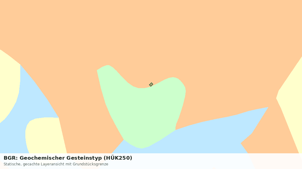 Statische Kartenansicht: BGR: Geochemischer Gesteinstyp (HÜK250)