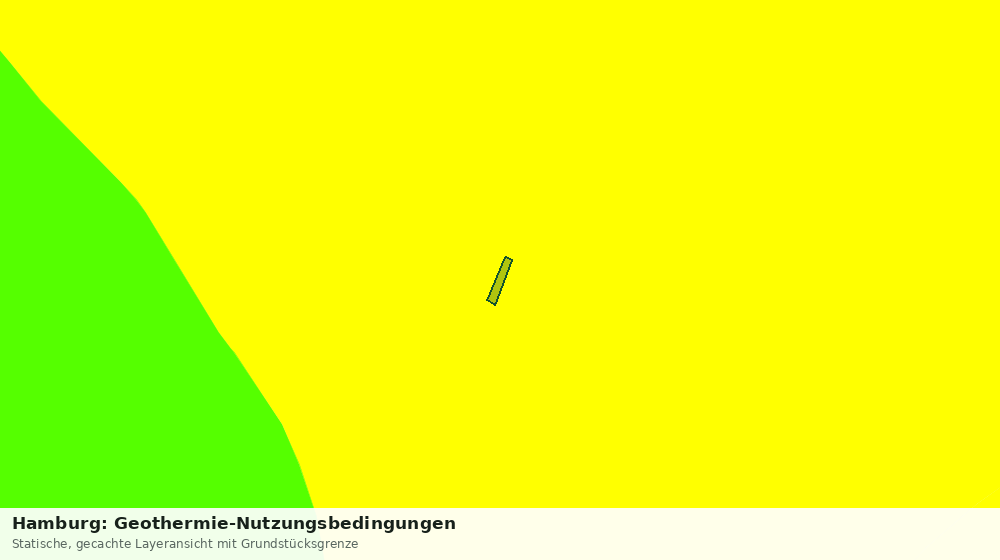 Statische Kartenansicht: Hamburg: Geothermie-Nutzungsbedingungen