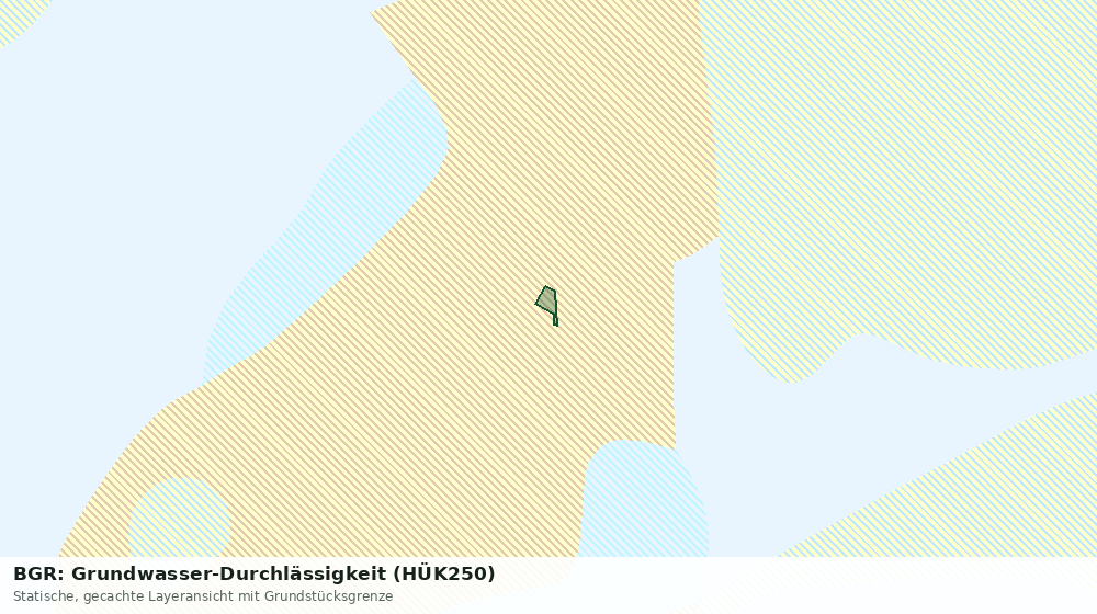 Statische Kartenansicht: BGR: Grundwasser-Durchlässigkeit (HÜK250)