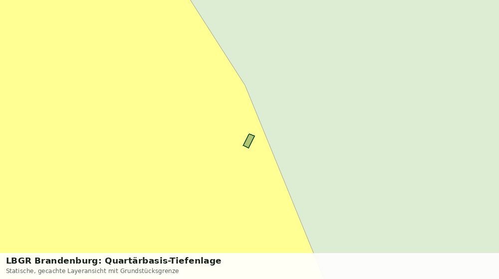 Statische Kartenansicht: LBGR Brandenburg: Quartärbasis-Tiefenlage