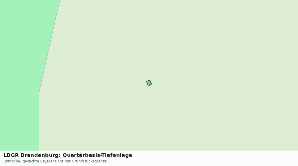 Statische Kartenansicht: LBGR Brandenburg: Quartärbasis-Tiefenlage
