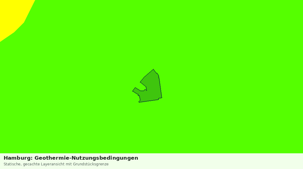 Statische Kartenansicht: Hamburg: Geothermie-Nutzungsbedingungen
