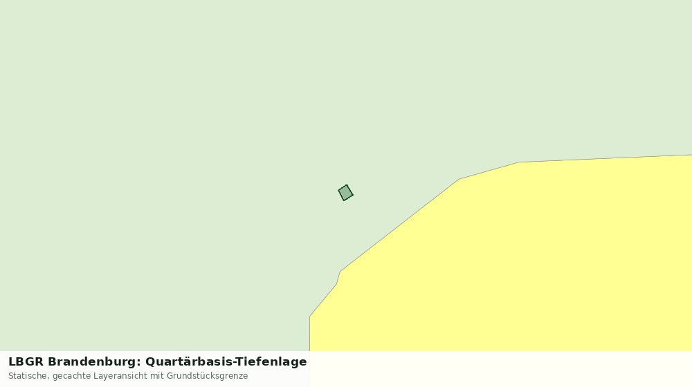Statische Kartenansicht: LBGR Brandenburg: Quartärbasis-Tiefenlage
