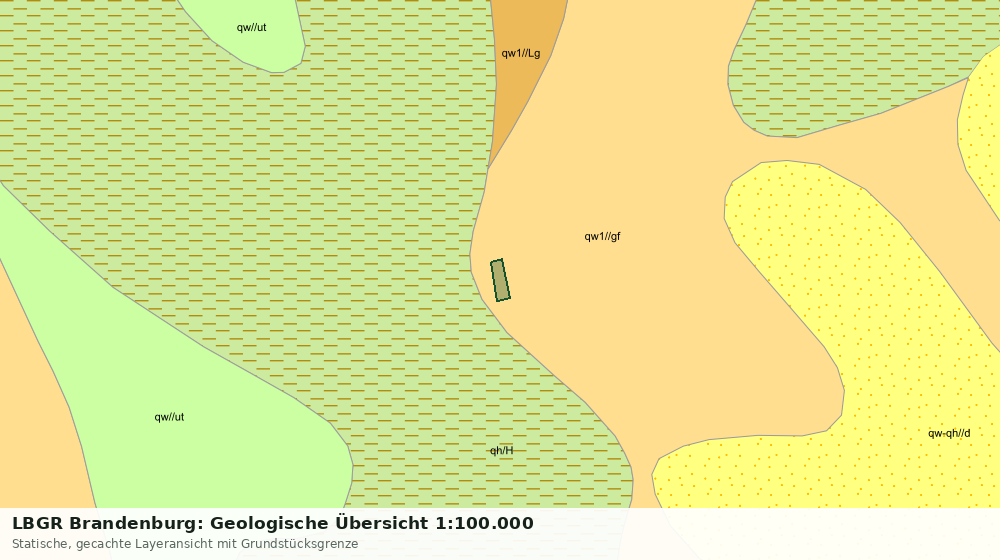 Statische Kartenansicht: LBGR Brandenburg: Geologische Übersicht 1:100.000