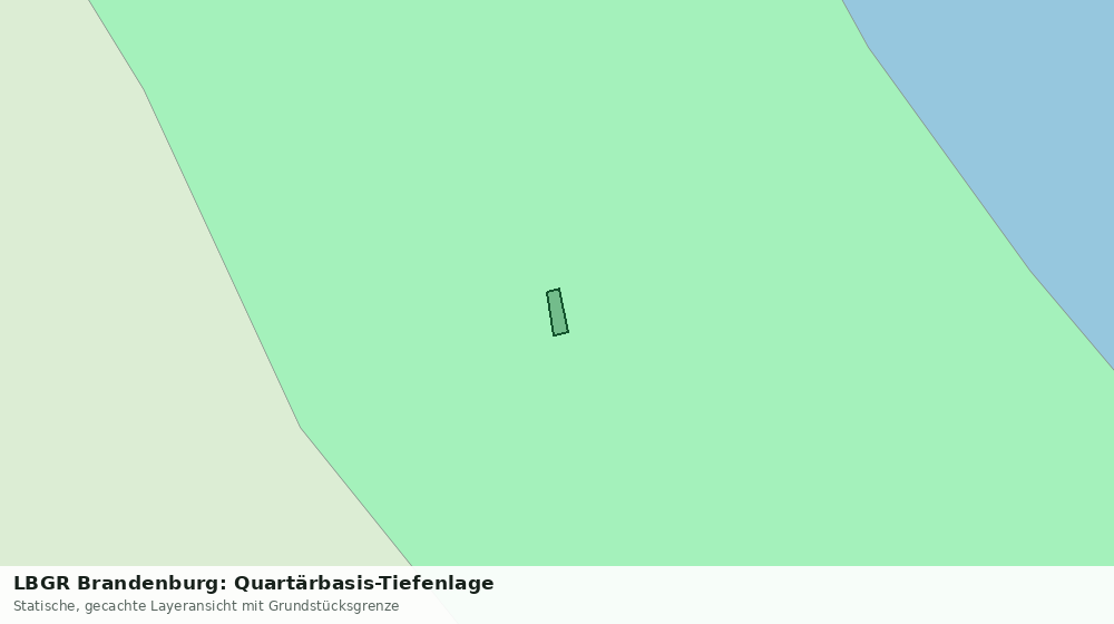 Statische Kartenansicht: LBGR Brandenburg: Quartärbasis-Tiefenlage