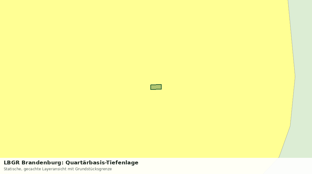 Statische Kartenansicht: LBGR Brandenburg: Quartärbasis-Tiefenlage