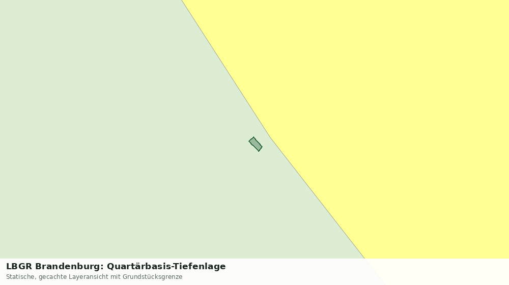 Statische Kartenansicht: LBGR Brandenburg: Quartärbasis-Tiefenlage