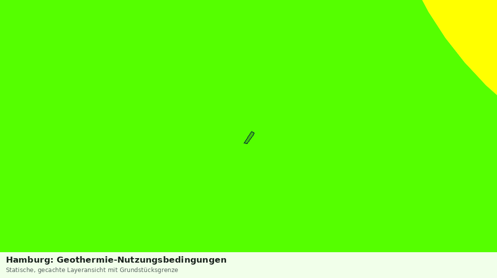 Statische Kartenansicht: Hamburg: Geothermie-Nutzungsbedingungen