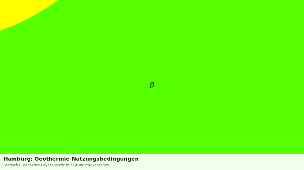 Statische Kartenansicht: Hamburg: Geothermie-Nutzungsbedingungen