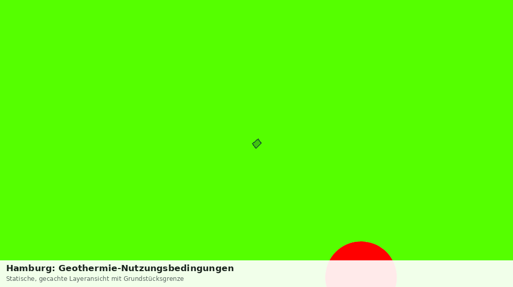 Statische Kartenansicht: Hamburg: Geothermie-Nutzungsbedingungen