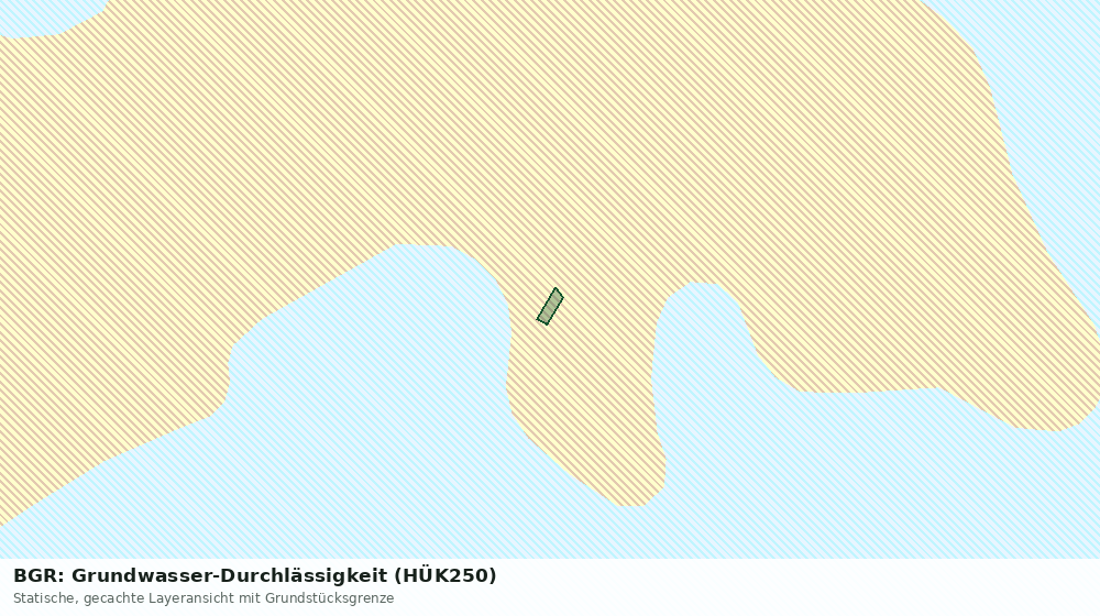 Statische Kartenansicht: BGR: Grundwasser-Durchlässigkeit (HÜK250)