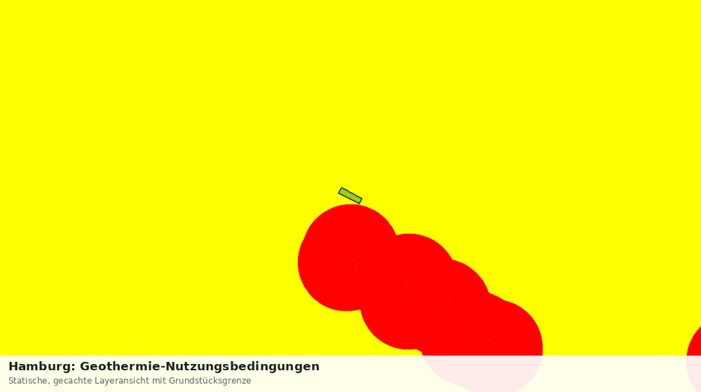 Statische Kartenansicht: Hamburg: Geothermie-Nutzungsbedingungen