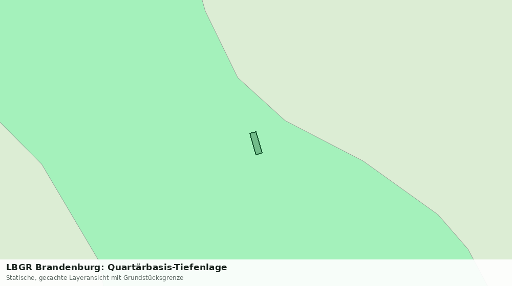 Statische Kartenansicht: LBGR Brandenburg: Quartärbasis-Tiefenlage