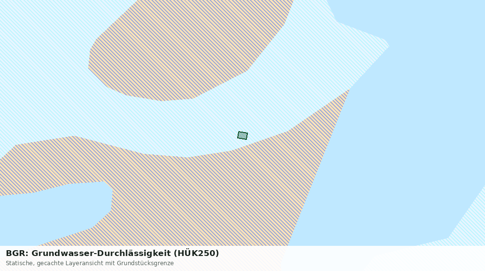 Statische Kartenansicht: BGR: Grundwasser-Durchlässigkeit (HÜK250)