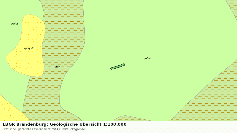 Statische Kartenansicht: LBGR Brandenburg: Geologische Übersicht 1:100.000