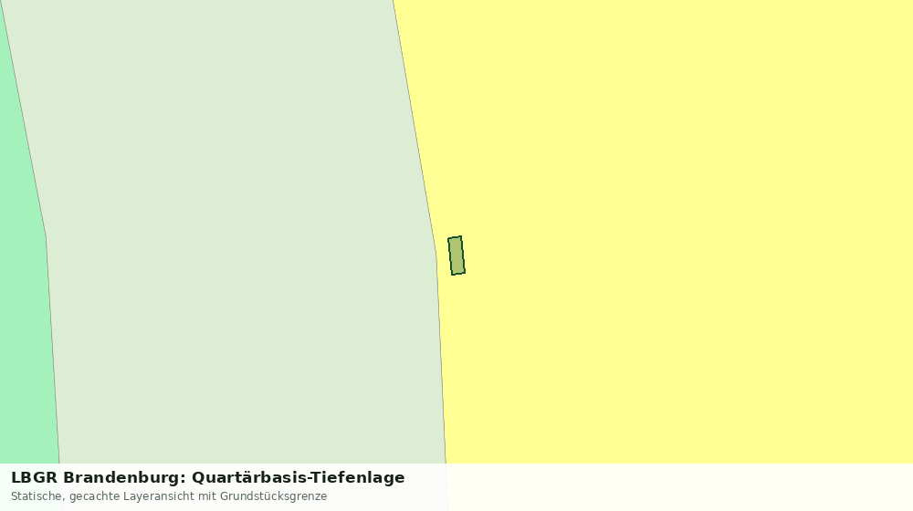 Statische Kartenansicht: LBGR Brandenburg: Quartärbasis-Tiefenlage