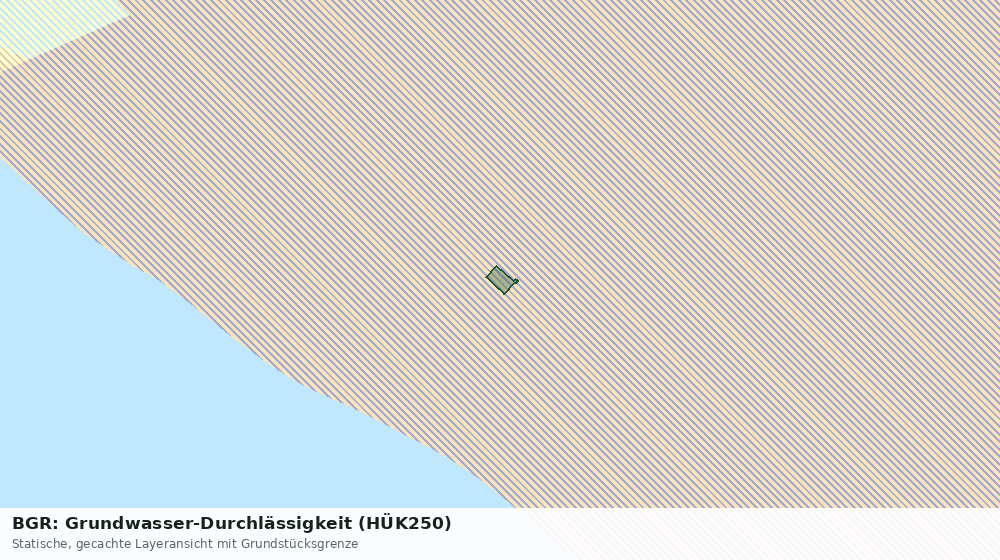 Statische Kartenansicht: BGR: Grundwasser-Durchlässigkeit (HÜK250)