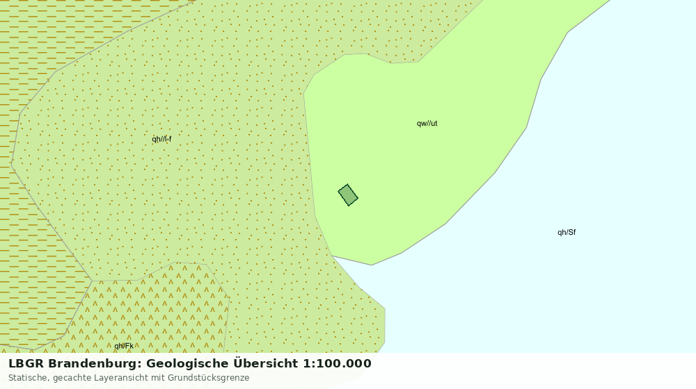 Statische Kartenansicht: LBGR Brandenburg: Geologische Übersicht 1:100.000