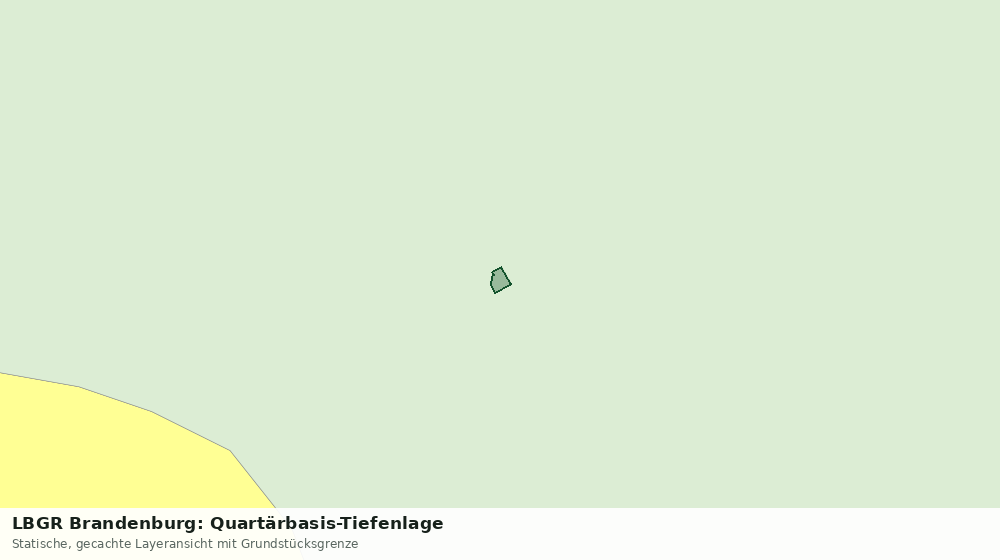 Statische Kartenansicht: LBGR Brandenburg: Quartärbasis-Tiefenlage