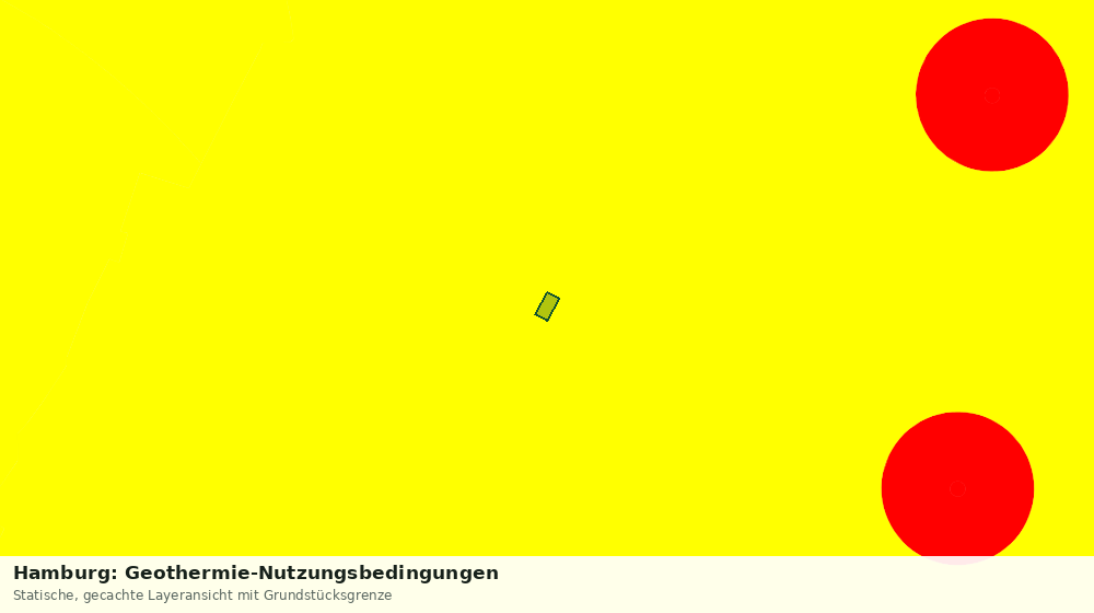Statische Kartenansicht: Hamburg: Geothermie-Nutzungsbedingungen