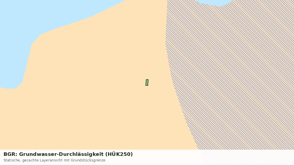 Statische Kartenansicht: BGR: Grundwasser-Durchlässigkeit (HÜK250)