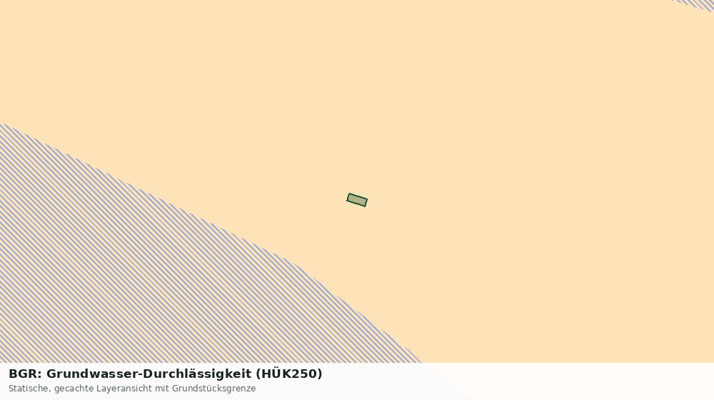 Statische Kartenansicht: BGR: Grundwasser-Durchlässigkeit (HÜK250)