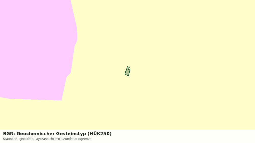 Statische Kartenansicht: BGR: Geochemischer Gesteinstyp (HÜK250)