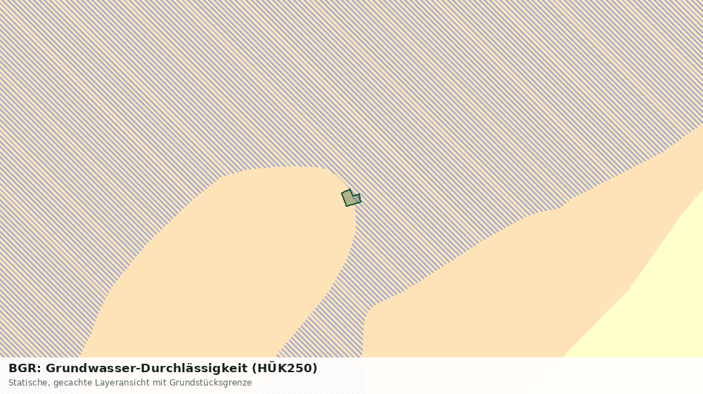 Statische Kartenansicht: BGR: Grundwasser-Durchlässigkeit (HÜK250)