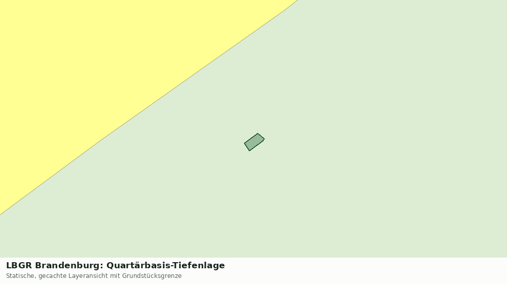 Statische Kartenansicht: LBGR Brandenburg: Quartärbasis-Tiefenlage