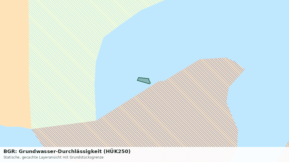 Statische Kartenansicht: BGR: Grundwasser-Durchlässigkeit (HÜK250)