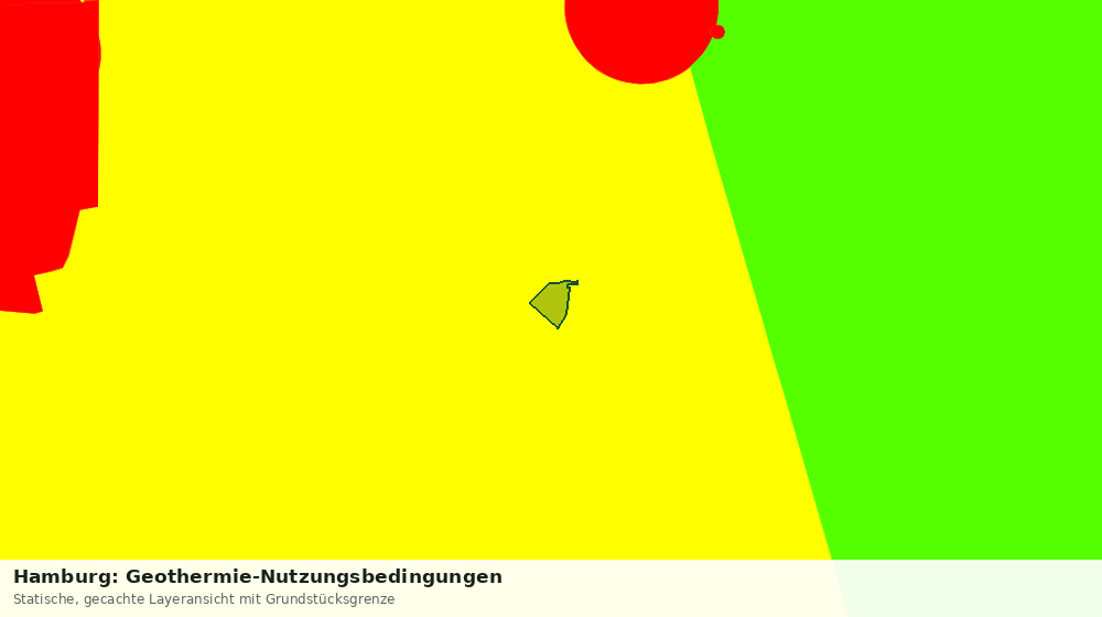 Statische Kartenansicht: Hamburg: Geothermie-Nutzungsbedingungen