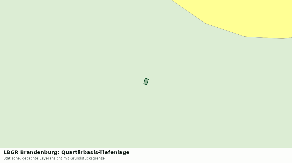 Statische Kartenansicht: LBGR Brandenburg: Quartärbasis-Tiefenlage