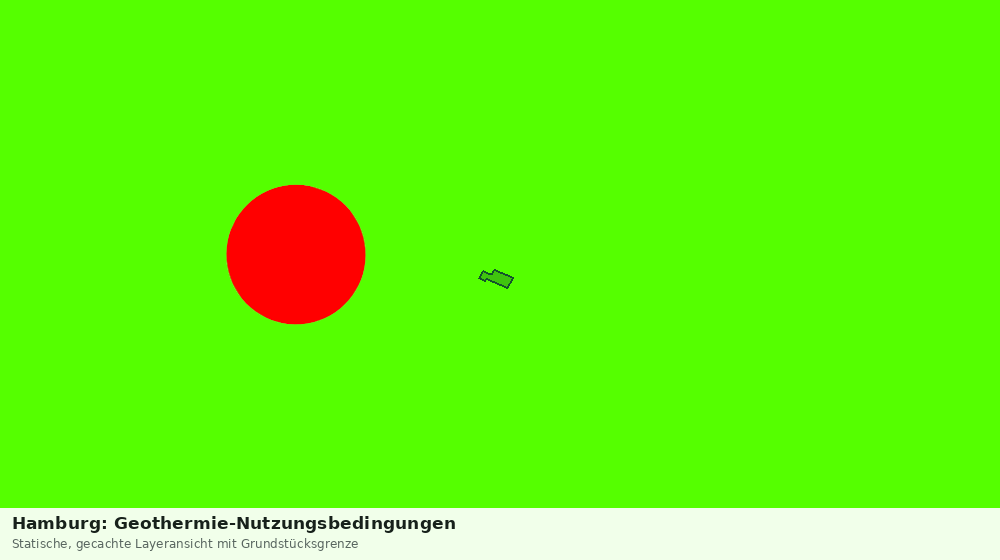 Statische Kartenansicht: Hamburg: Geothermie-Nutzungsbedingungen