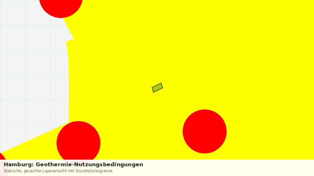 Statische Kartenansicht: Hamburg: Geothermie-Nutzungsbedingungen