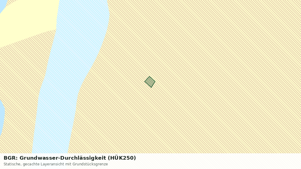 Statische Kartenansicht: BGR: Grundwasser-Durchlässigkeit (HÜK250)