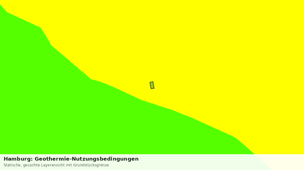 Statische Kartenansicht: Hamburg: Geothermie-Nutzungsbedingungen