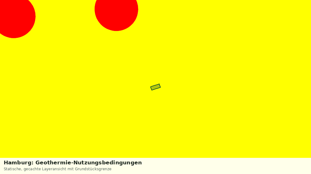 Statische Kartenansicht: Hamburg: Geothermie-Nutzungsbedingungen