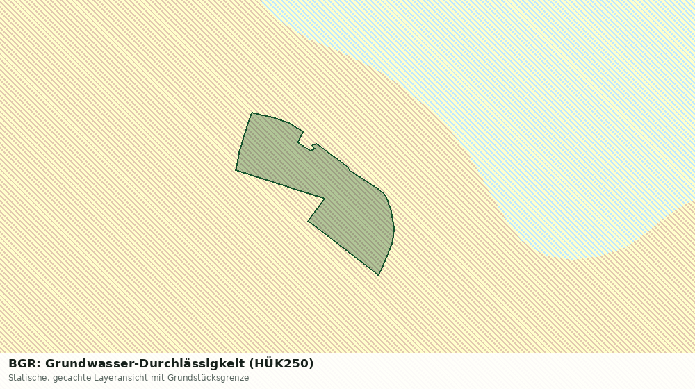 Statische Kartenansicht: BGR: Grundwasser-Durchlässigkeit (HÜK250)