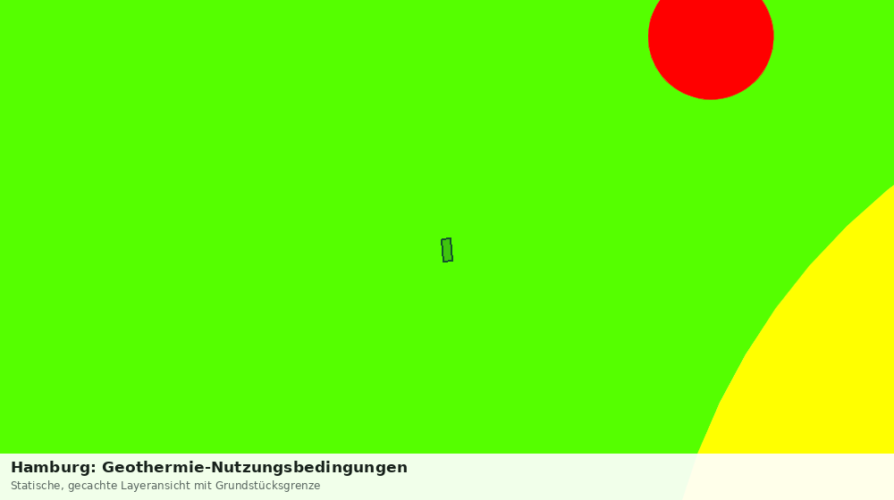 Statische Kartenansicht: Hamburg: Geothermie-Nutzungsbedingungen