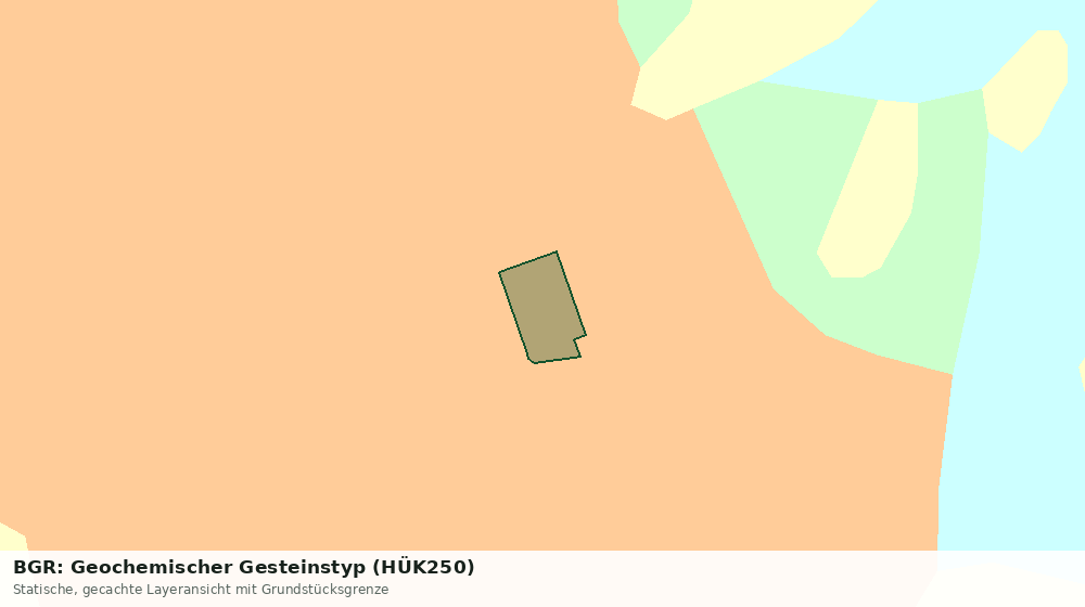 Statische Kartenansicht: BGR: Geochemischer Gesteinstyp (HÜK250)