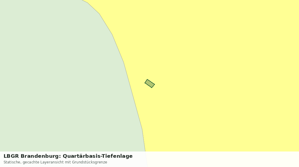 Statische Kartenansicht: LBGR Brandenburg: Quartärbasis-Tiefenlage