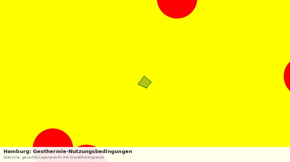 Statische Kartenansicht: Hamburg: Geothermie-Nutzungsbedingungen