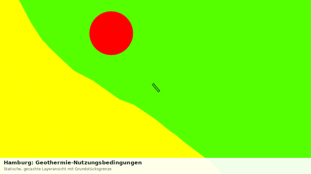 Statische Kartenansicht: Hamburg: Geothermie-Nutzungsbedingungen