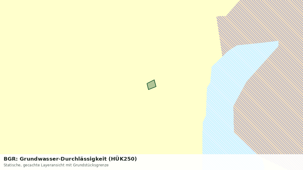 Statische Kartenansicht: BGR: Grundwasser-Durchlässigkeit (HÜK250)