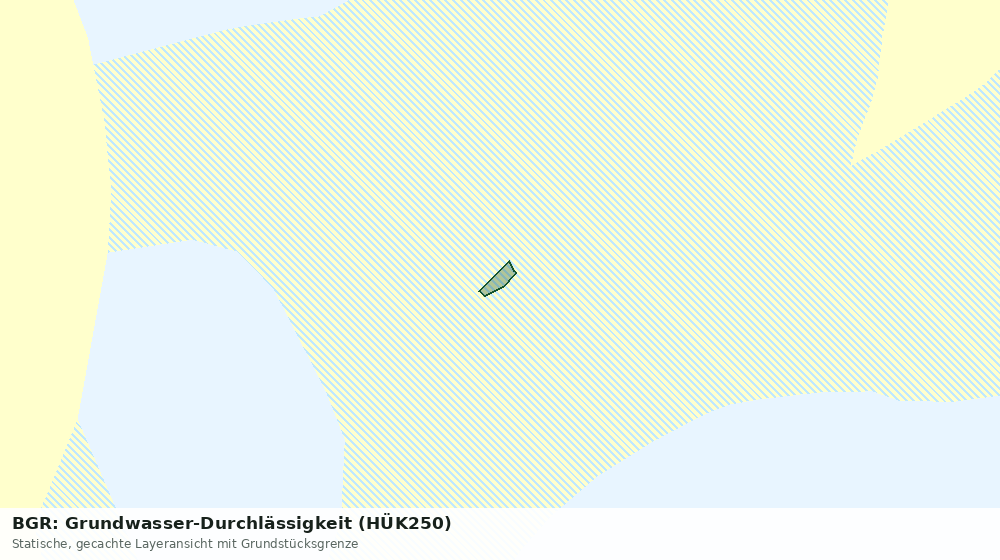 Statische Kartenansicht: BGR: Grundwasser-Durchlässigkeit (HÜK250)