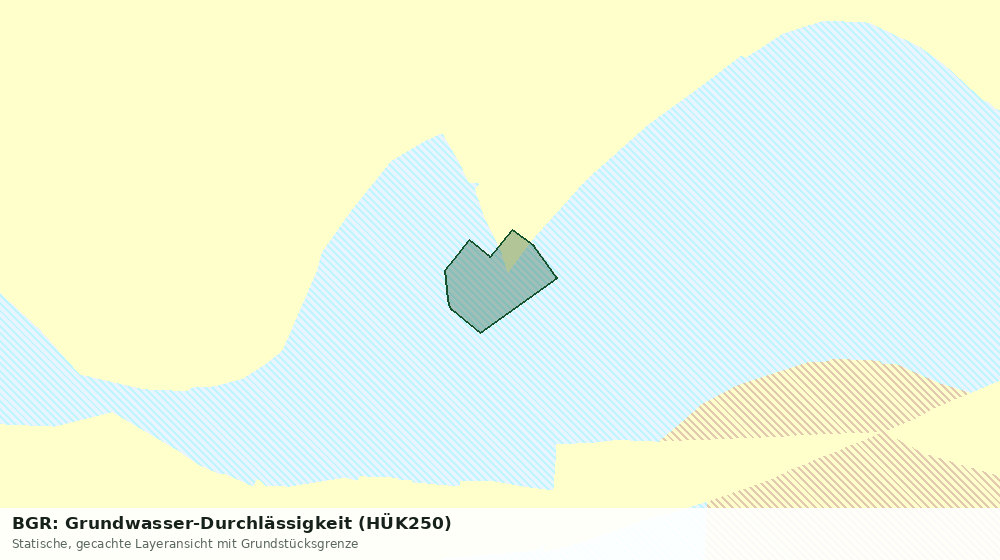 Statische Kartenansicht: BGR: Grundwasser-Durchlässigkeit (HÜK250)