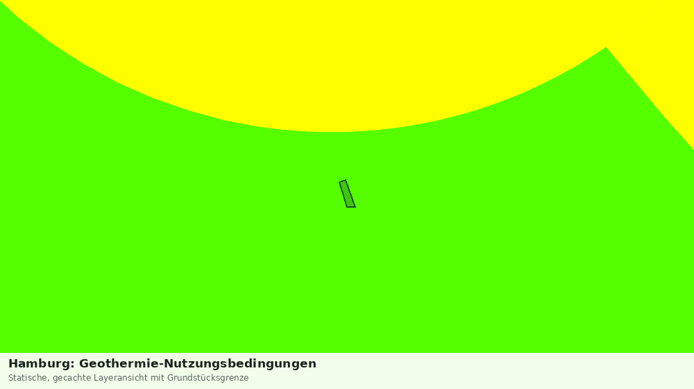 Statische Kartenansicht: Hamburg: Geothermie-Nutzungsbedingungen