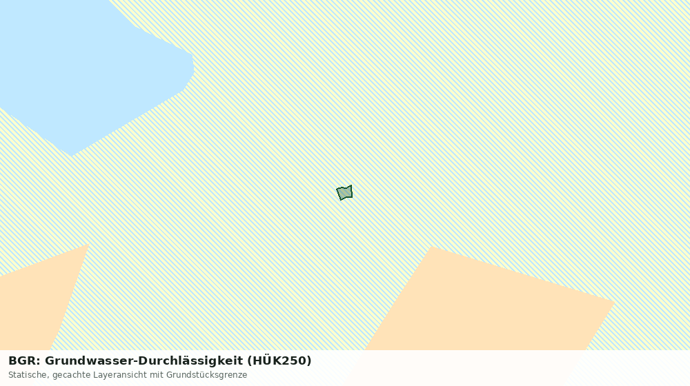Statische Kartenansicht: BGR: Grundwasser-Durchlässigkeit (HÜK250)